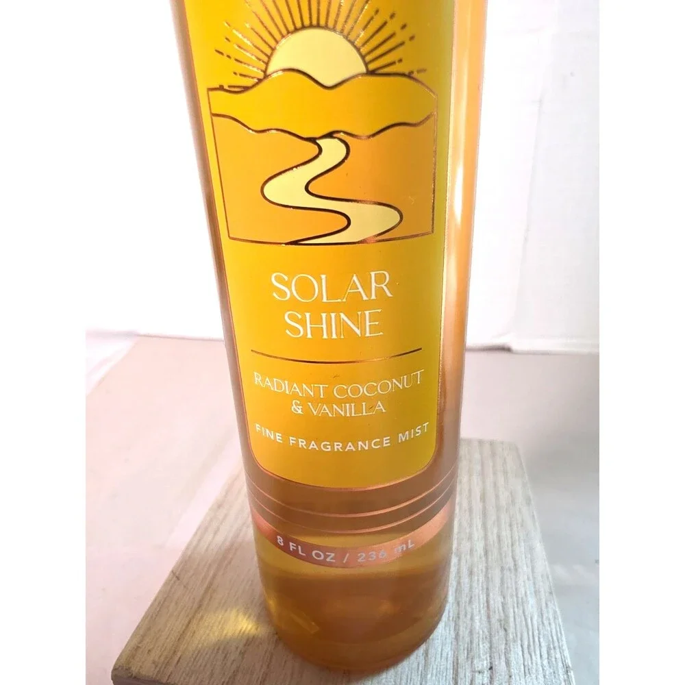 New Bath & Body Works Solar Shine Radiant Coconut Vanilla Mist Body Spray